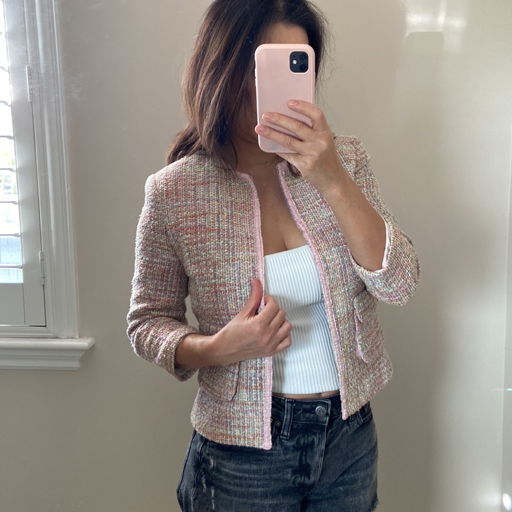Express tweed blazer